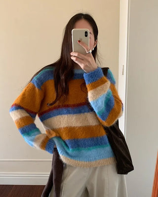 Striped Loose Fit Knit