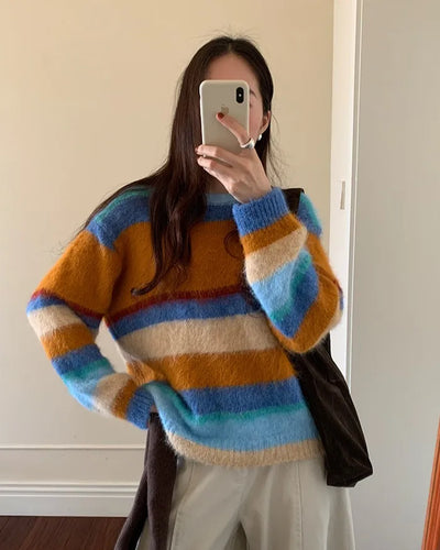 Striped Loose Fit Knit