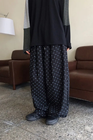Polka Dot Balloon Wide Pants