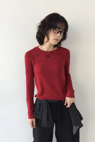 Round Long-Sleeve T-Shirt