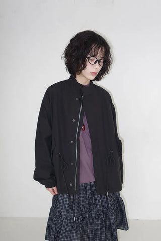 Oversized String Military Jacket