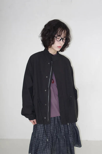 Oversized String Military Jacket