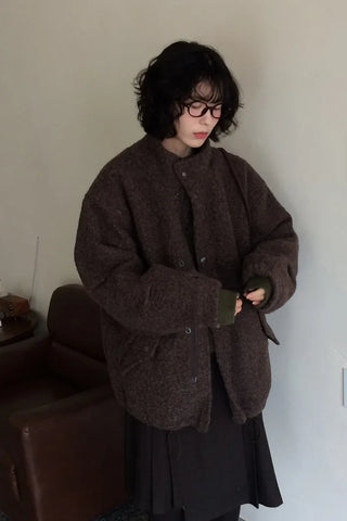 Quilted Boucle Oversized Blouson
