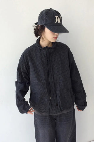 High-neck mountain parka