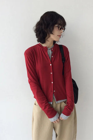 Round cardigan
