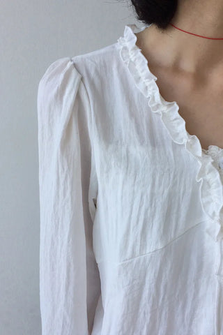 Frilled layered blouse