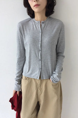 Round cardigan