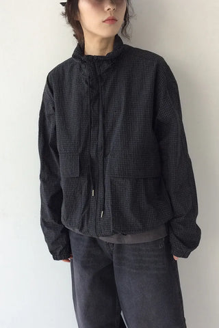 High-neck mountain parka