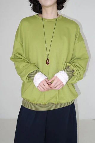 Embroidered Patch Oversized Sweatshirt