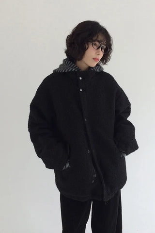 Quilted Boucle Oversized Blouson