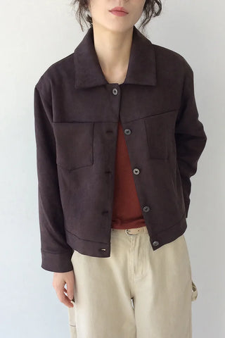 Suede Collar Jacket