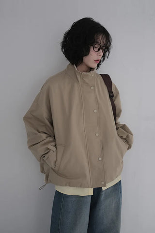 Two-tone oversized jacket