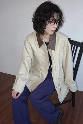 Half-length work military jacket
