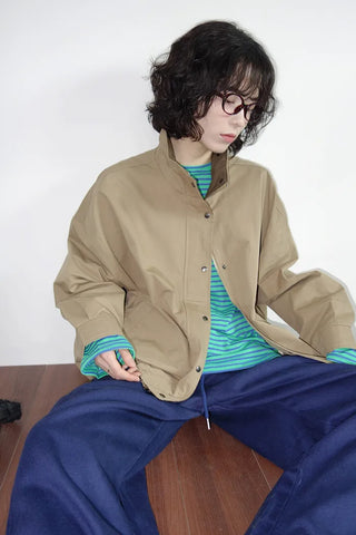 Two-tone military blouson