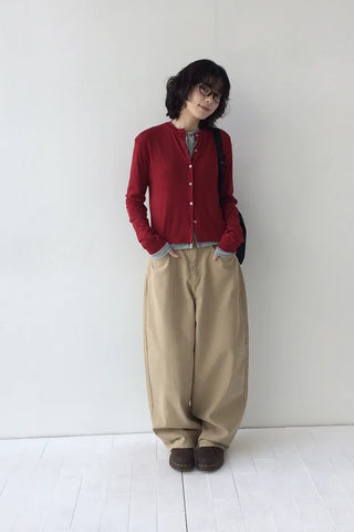 Round cardigan