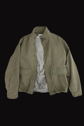 Pigmented military blouson