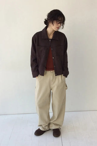 Suede Collar Jacket