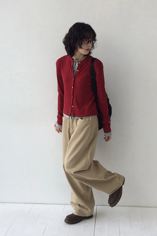 Balloon Wide Chino Pants
