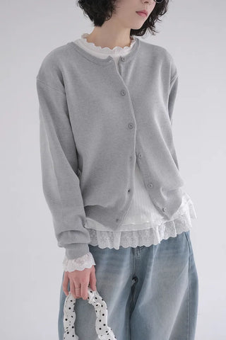 Layered Lace Long Sleeve T-Shirt