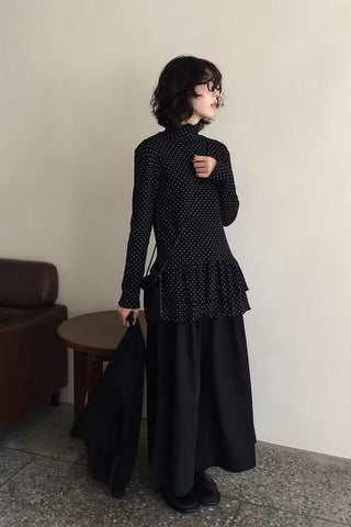Polka Dot Layered Dress