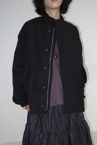 Oversized String Military Jacket