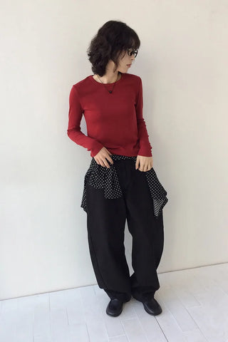 Round Long-Sleeve T-Shirt
