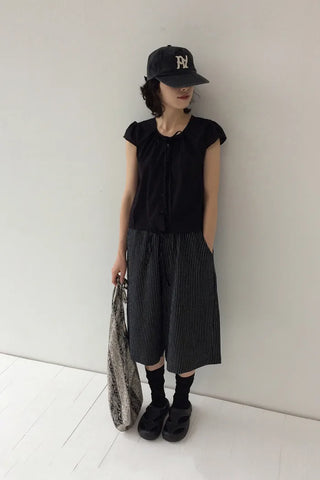 Dot Shirring Blouse