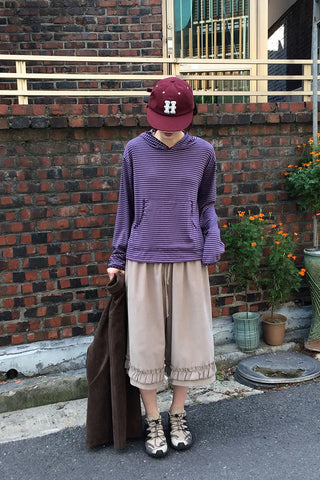 Frilled Half Pants