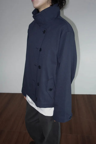 High-neck military jacket