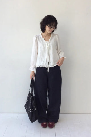Frilled layered blouse