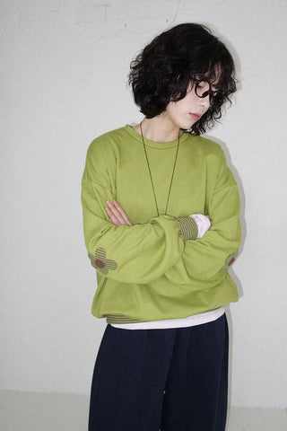 Embroidered Patch Oversized Sweatshirt