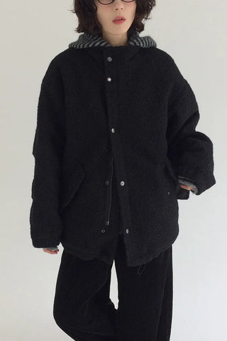 Quilted Boucle Oversized Blouson