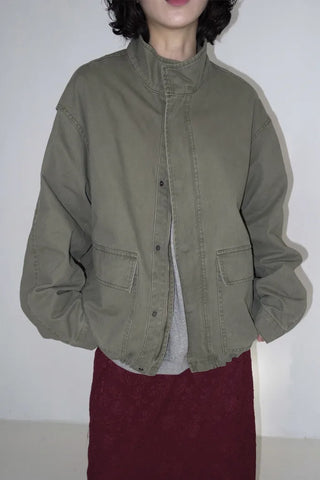 Pigmented military blouson