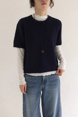 Wool layered knit