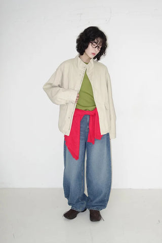 Pigmented military blouson