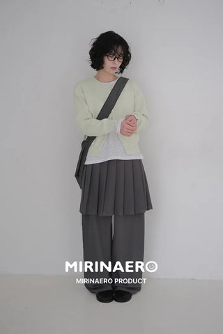 Basic Crew Neck Cardigan