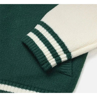 Two-tone knit jacket