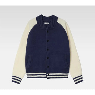 Two-tone knit jacket
