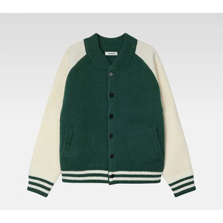 Two-tone knit jacket
