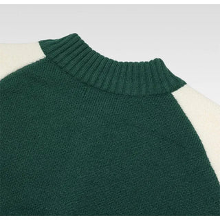 Two-tone knit jacket
