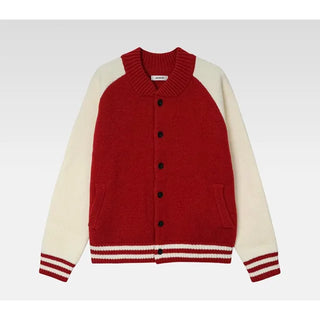Two-tone knit jacket
