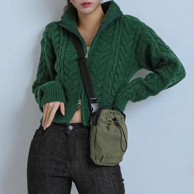 Shirring String Mini Shoulder Bag (5 colors)