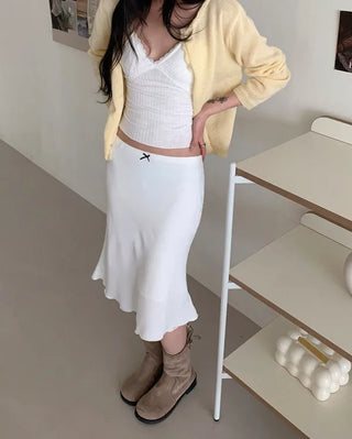 Midi Long Sheer Skirt