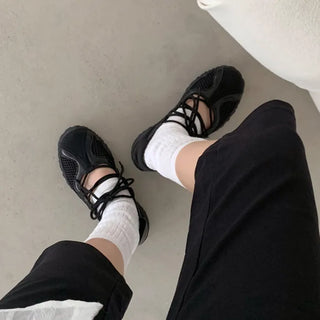 [2 colors] Mesh Mary Jane Airy Sneakers