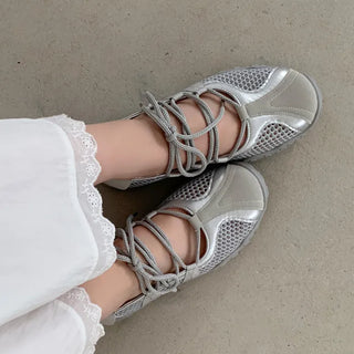 [2 colors] Mesh Mary Jane Airy Sneakers