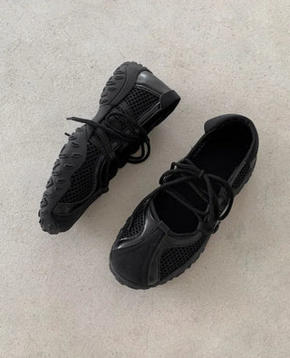 [2 colors] Mesh Mary Jane Airy Sneakers