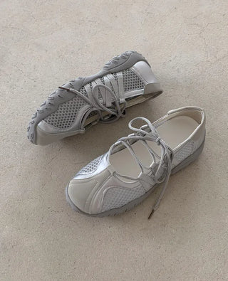 [2 colors] Mesh Mary Jane Airy Sneakers