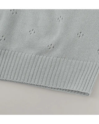 Perforated cardigan