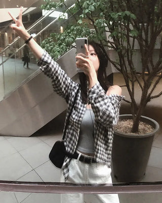 Summer check shirt