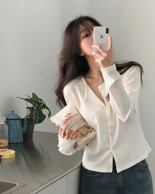 Daily Rib T-Shirt Cardigan
